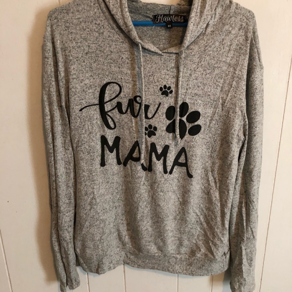 Grey NON pink sweater